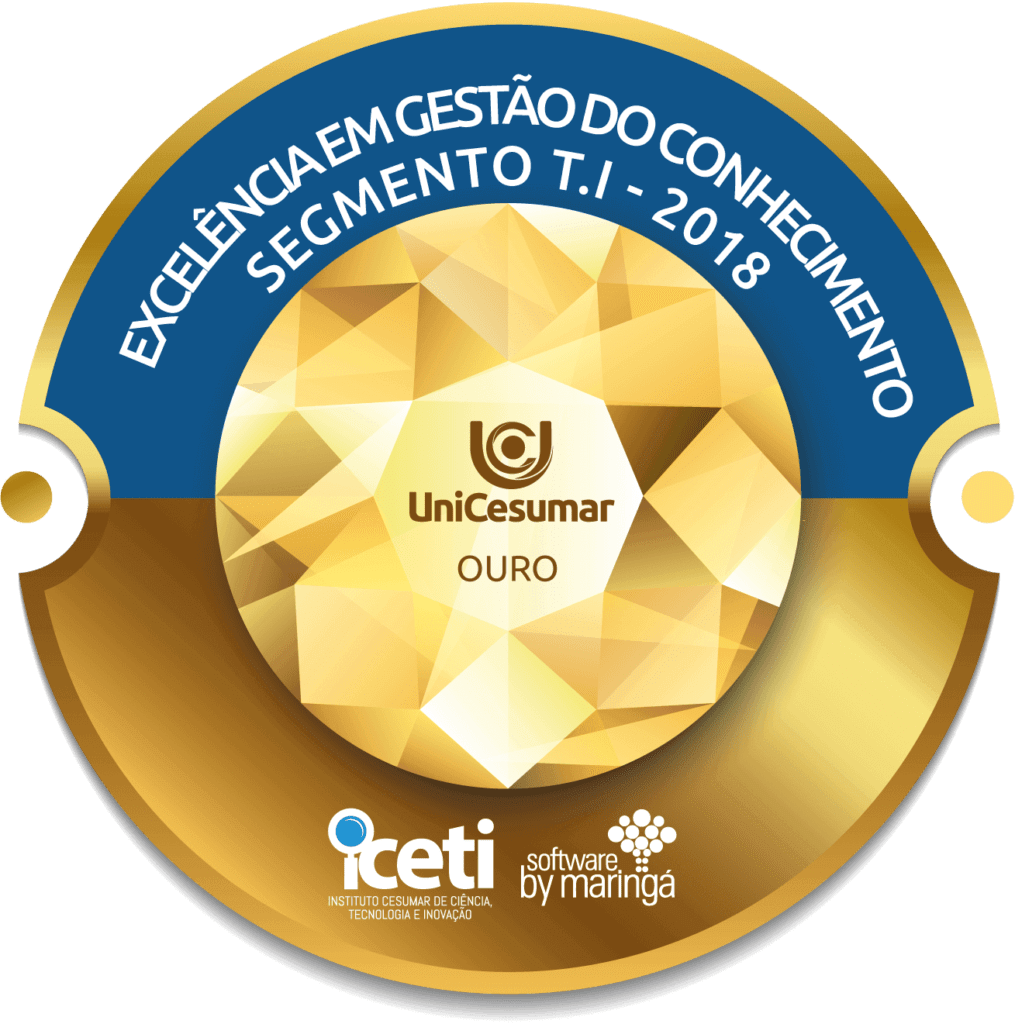 Unicesumar - Selo Ouro - Excelência em gestão do conhecimento